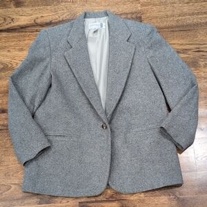 Women's Diversity Sport gray wool blazer size LP